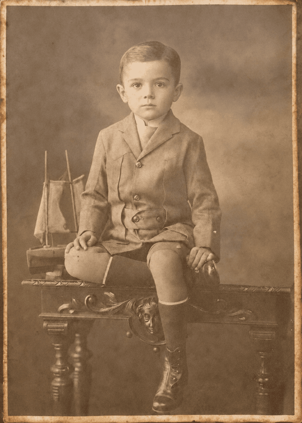 Foto antiga perfeitamente restaurada