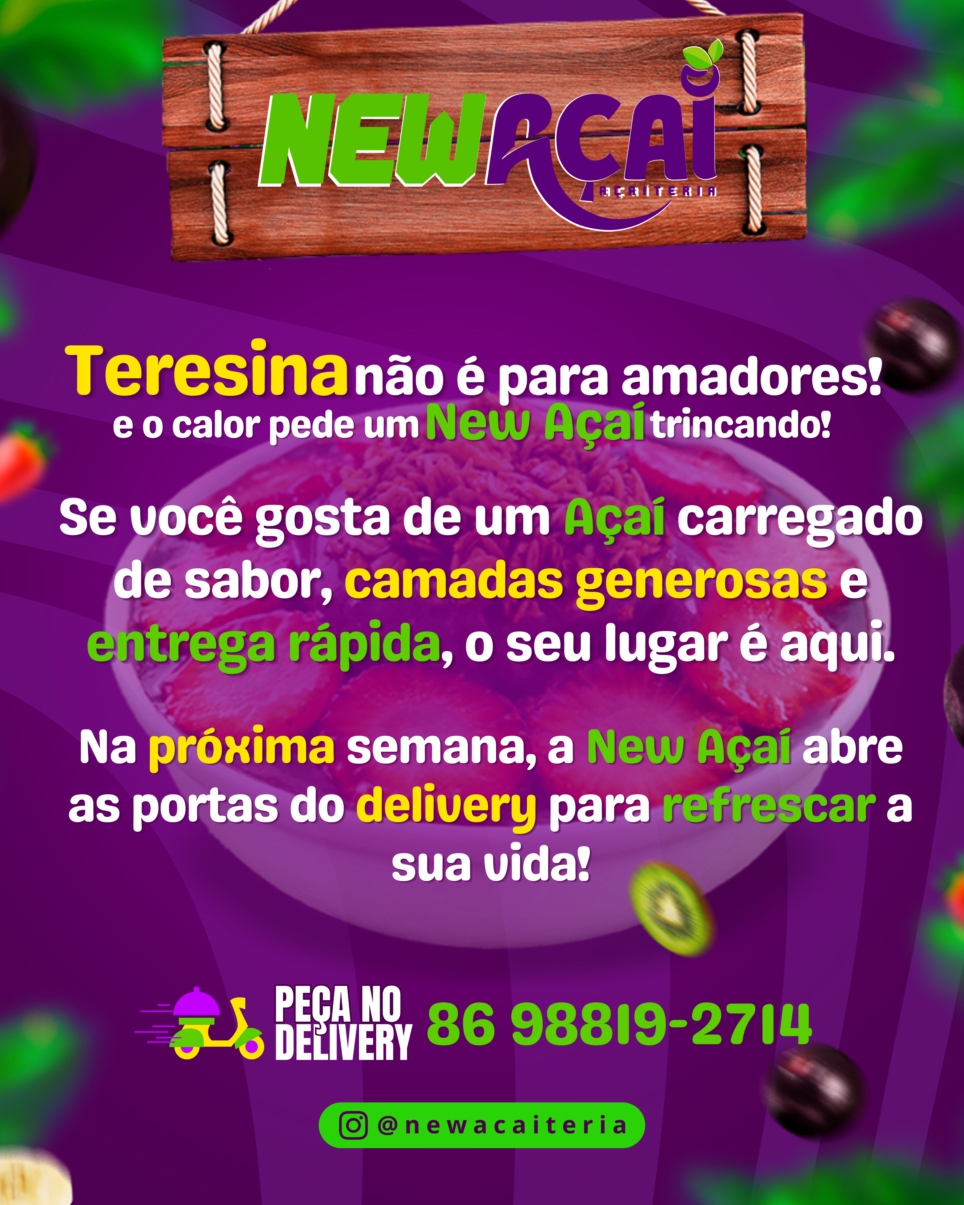 Exemplo de post de destaque no feed
