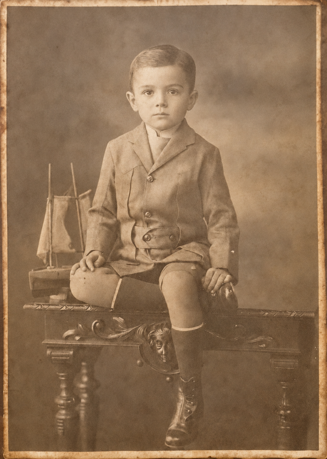 Foto antiga perfeitamente restaurada
