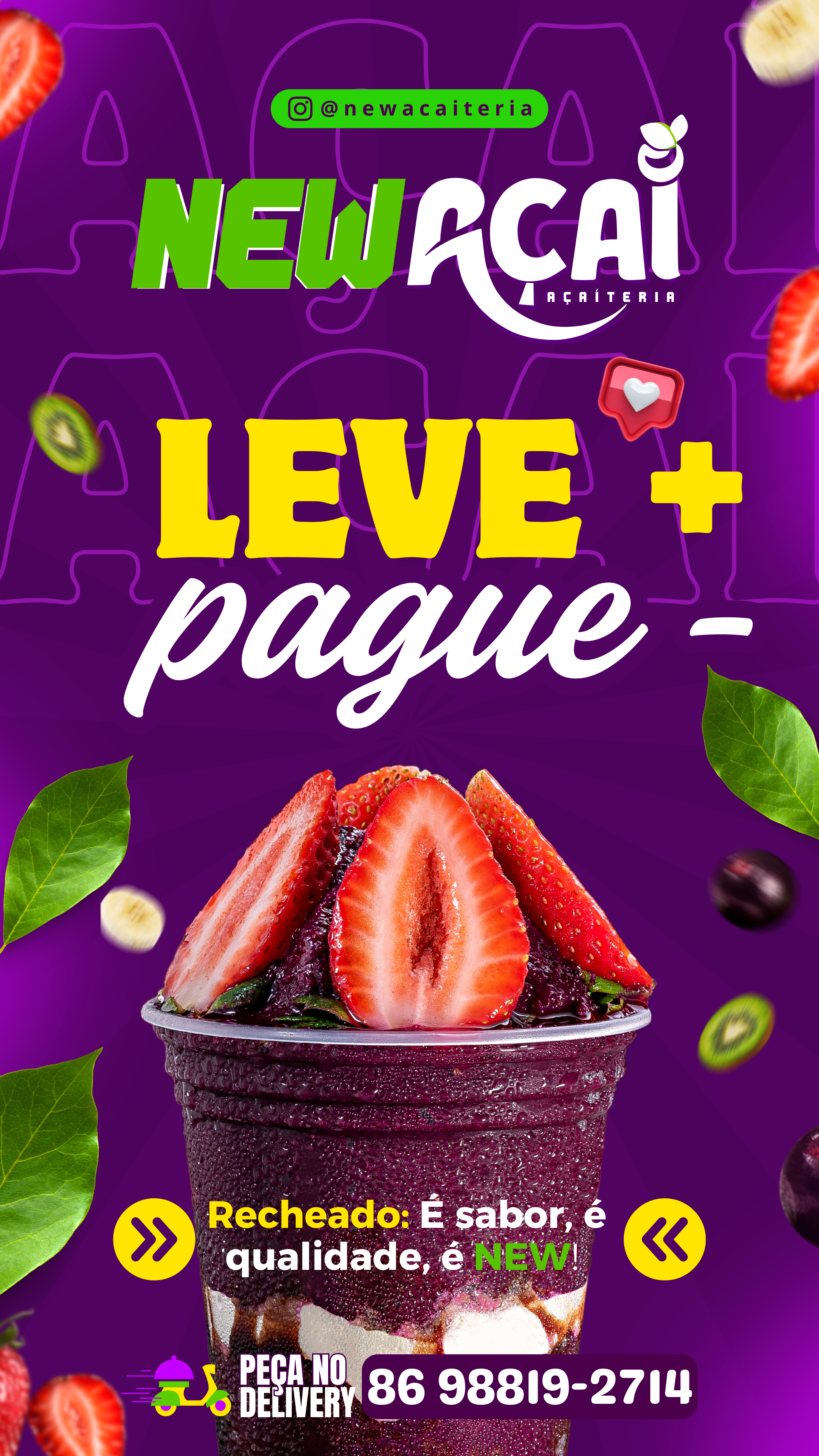 Exemplo de arte vertical para Stories